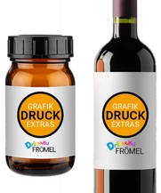 druckerei frömel, aufkleber